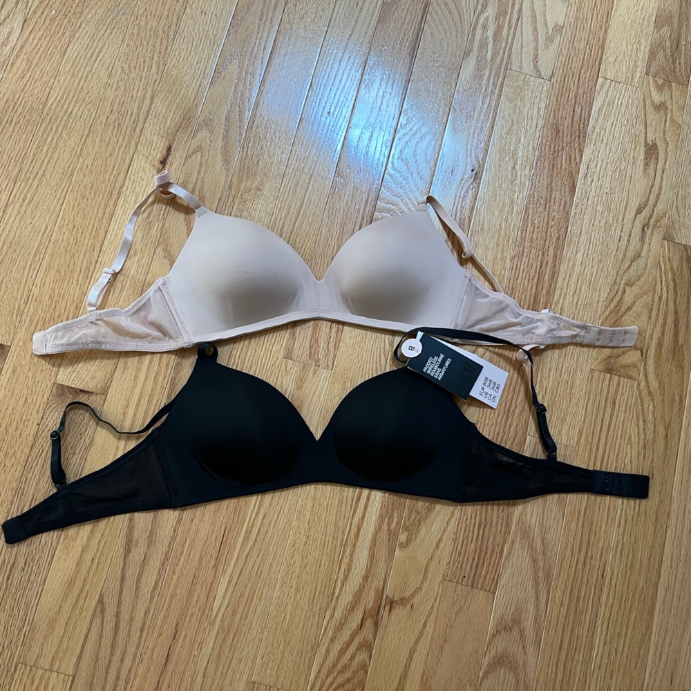 H&M Black and Nude Bras